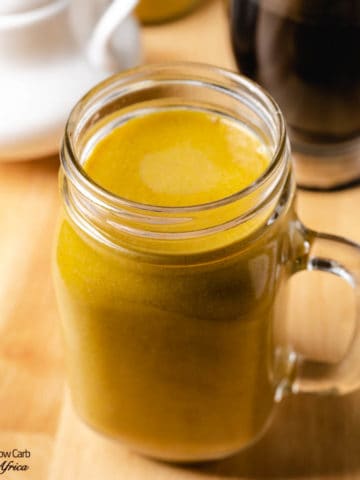 mug of keto pumpkin spice creamer
