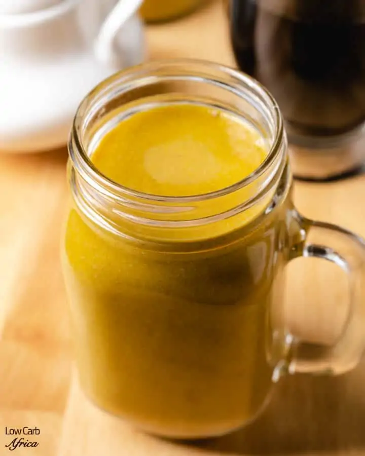 mug of keto pumpkin spice creamer