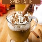 Keto Pumpkin Spice Latte-pinterest image