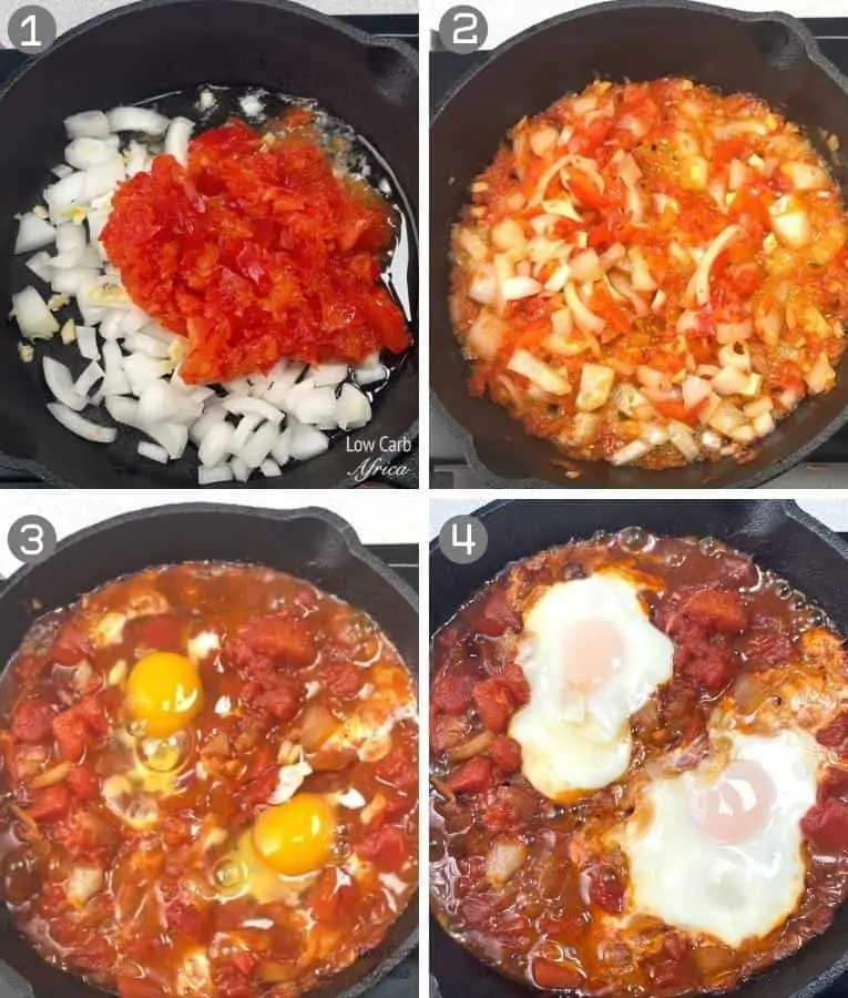 steps to make african poached eggs