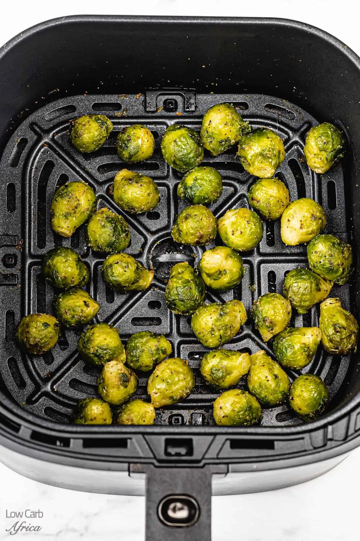 frozen brussels sprouts made in the air fryer
