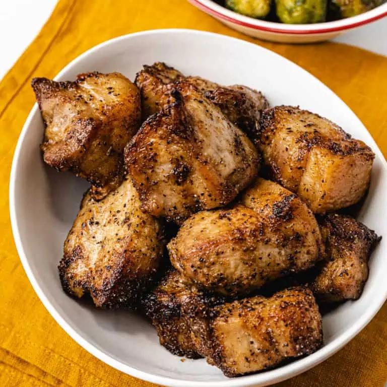 air fryer pork belly bites