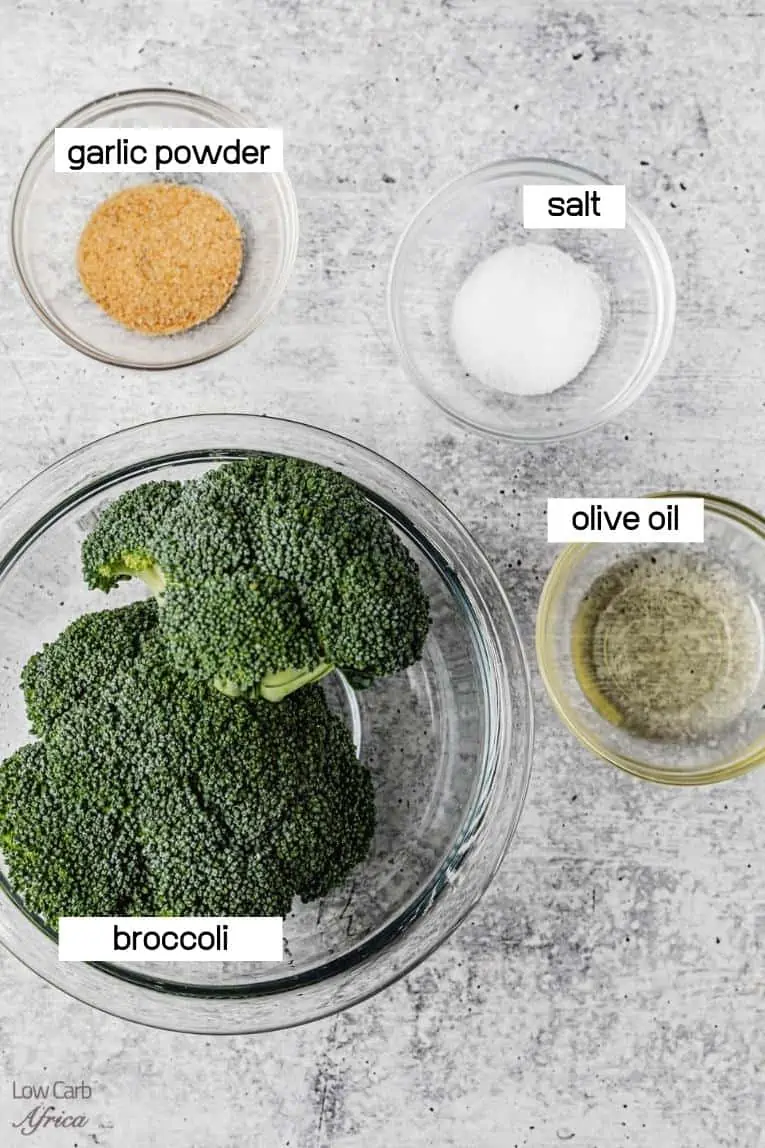 broccoli, spices, olive oil