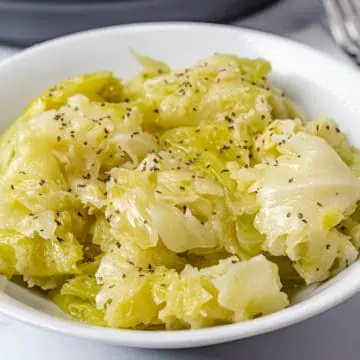 plate of instant pot cabbage