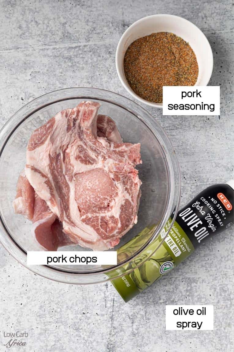 pork chops and pork seasoning