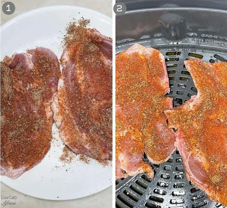 season pork chops with pork dry rub