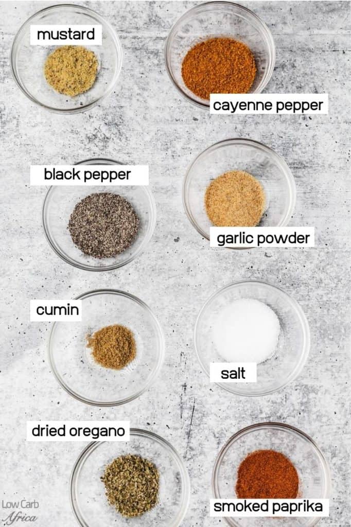 spices used to make pork rub