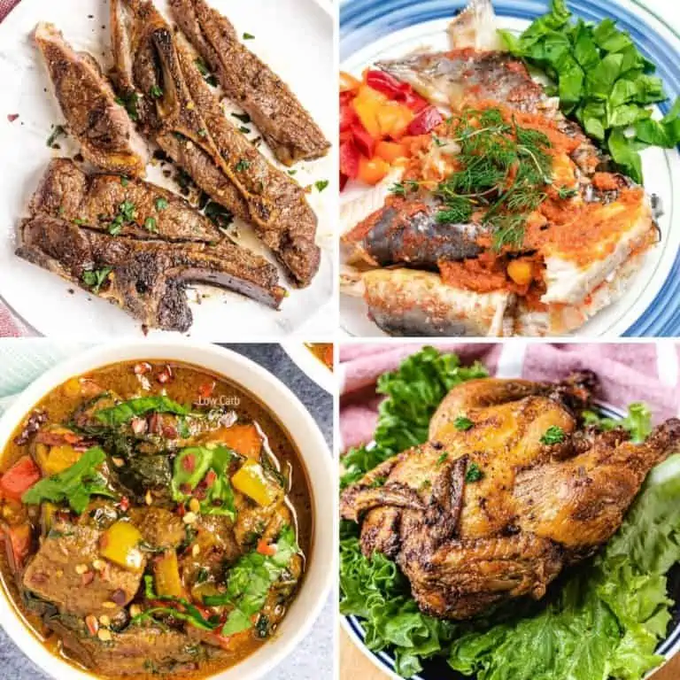 keto easter dinner ideas collage