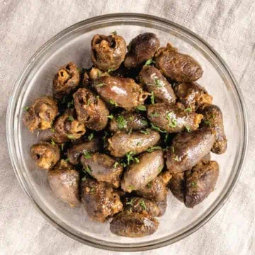 air fryer chicken hearts ready to eat