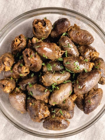 air fryer chicken hearts ready to eat