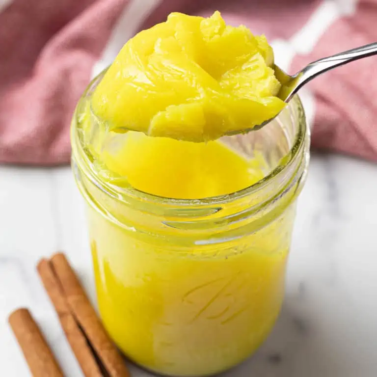 niter kibbeh in a mason jar.