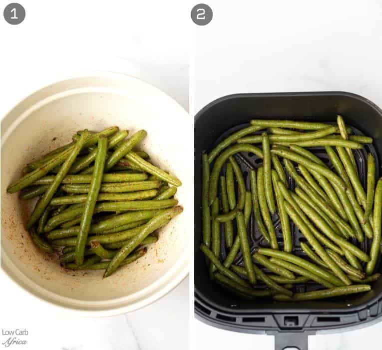 Make green beans in an air fryer.