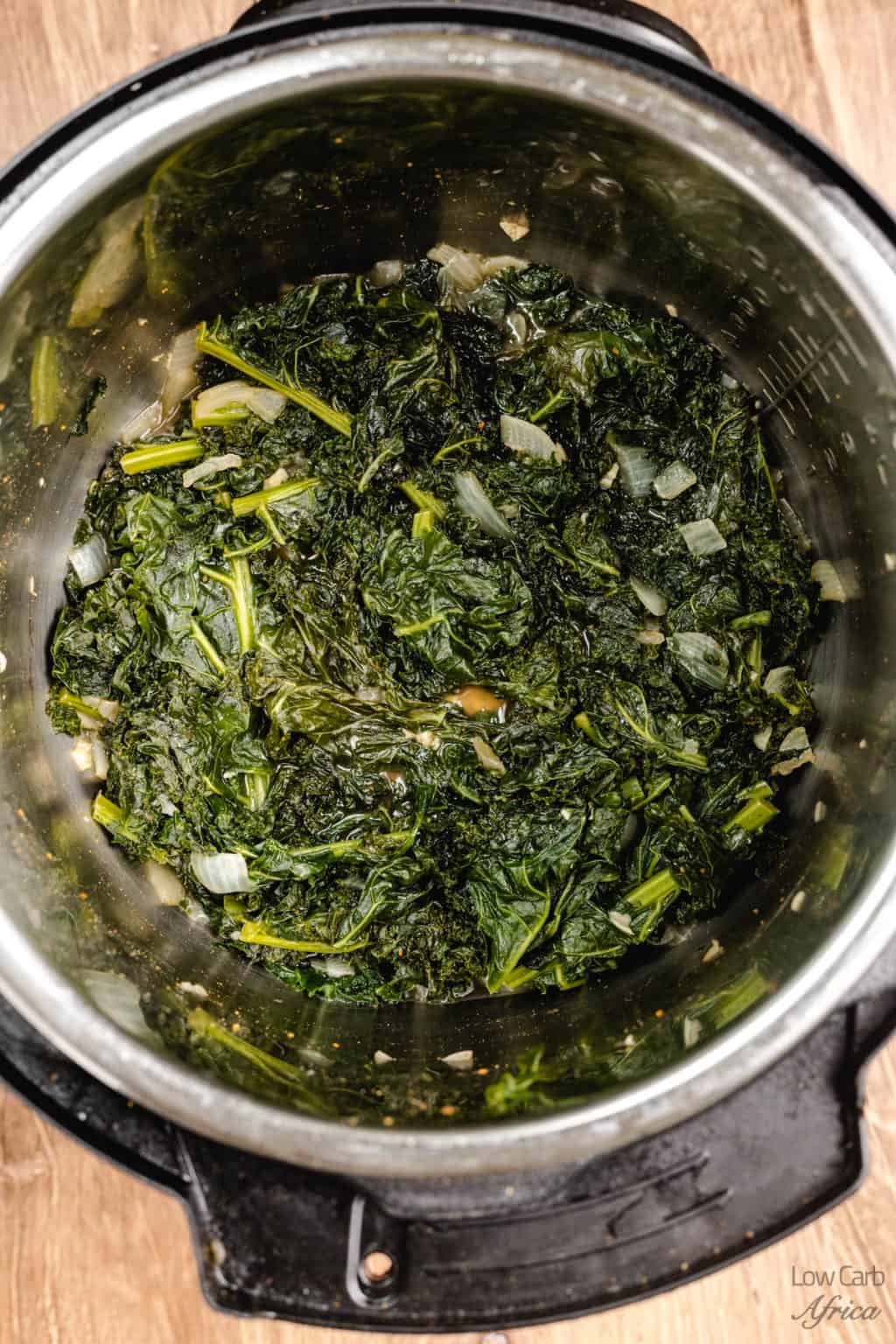 Instant Pot Kale Low Carb Africa