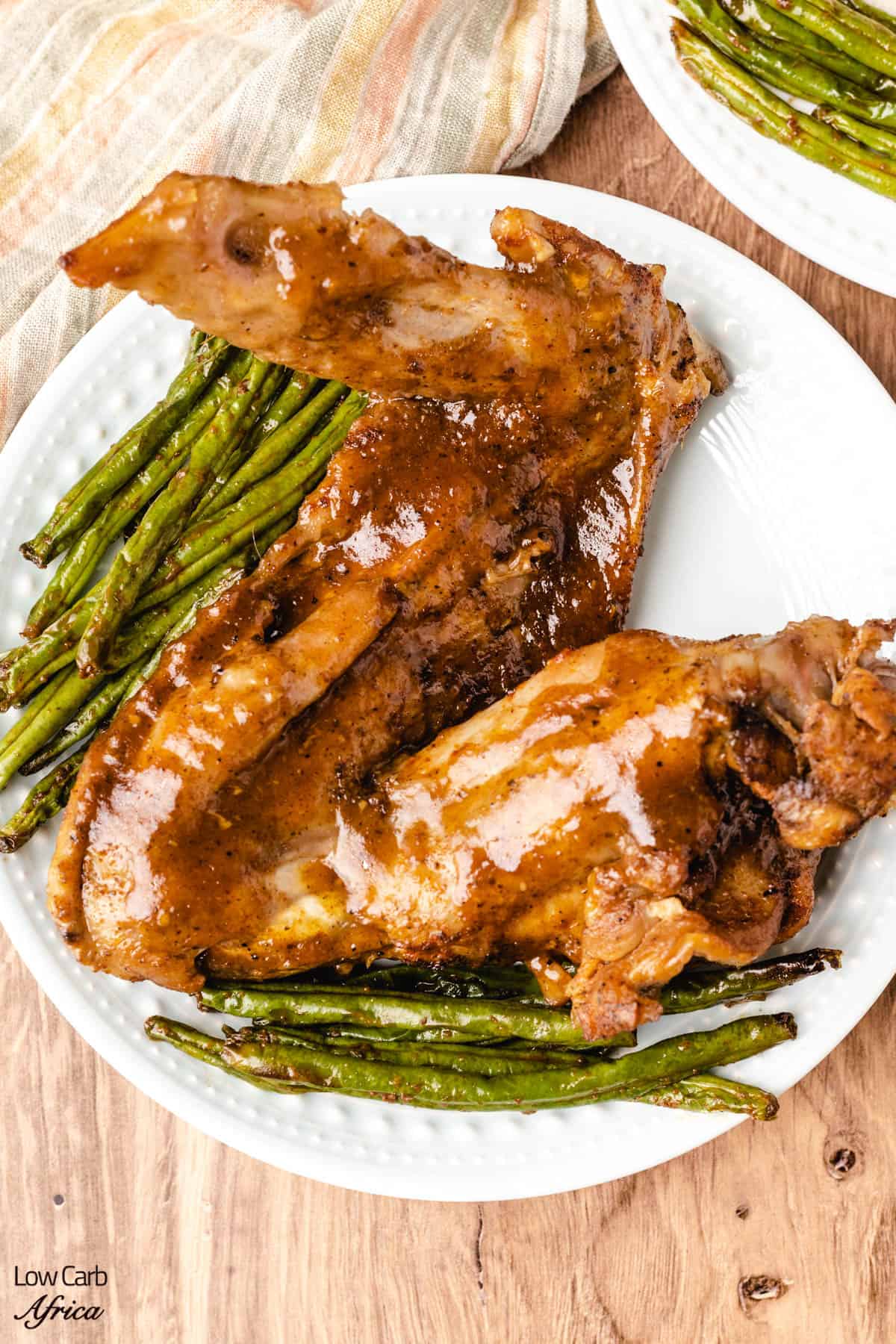turkey wings with green beans
