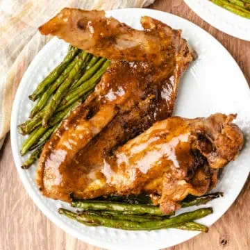 instant pot turkey wings on white plate