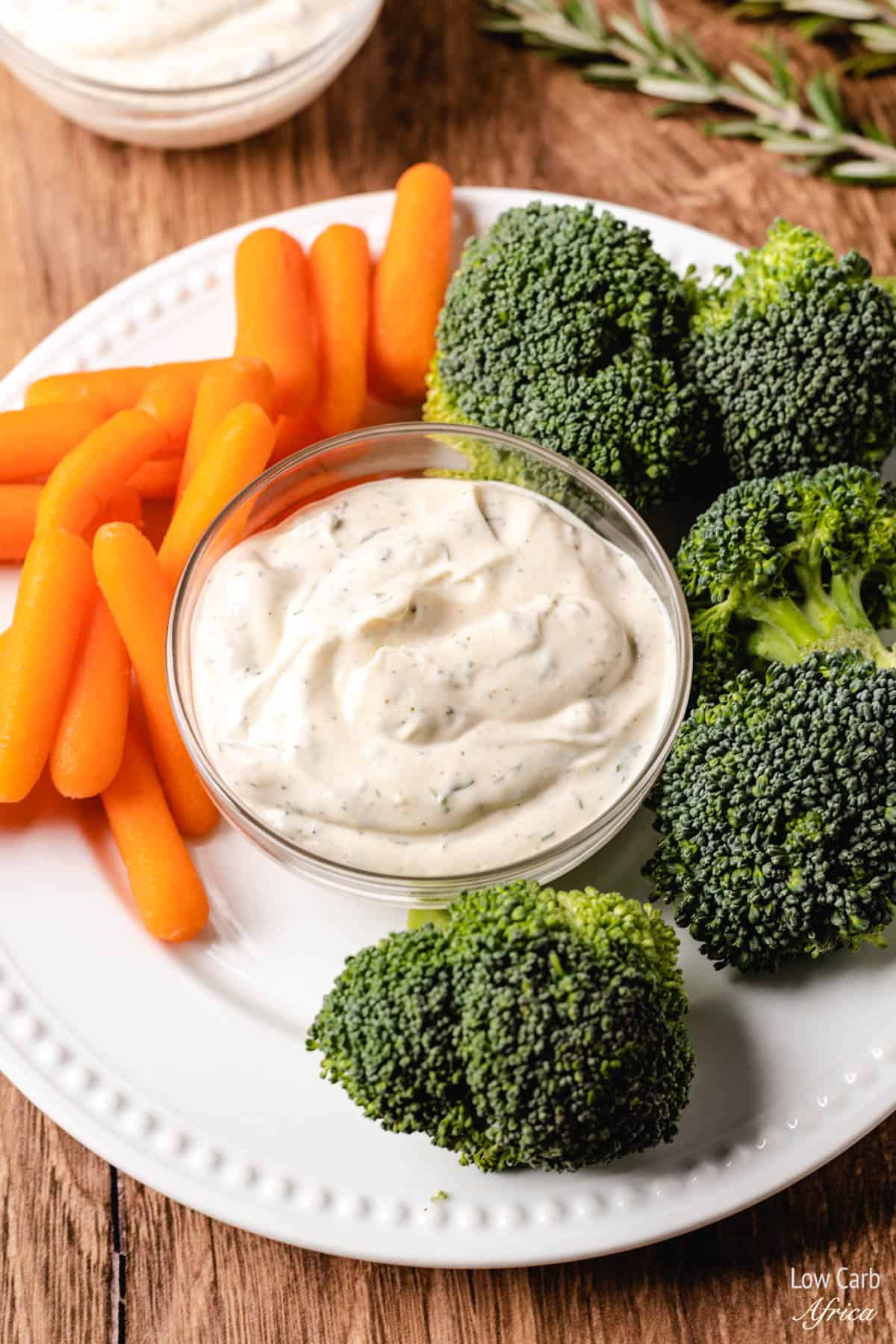 Carrot and Broccoli Keto Veggie Dip