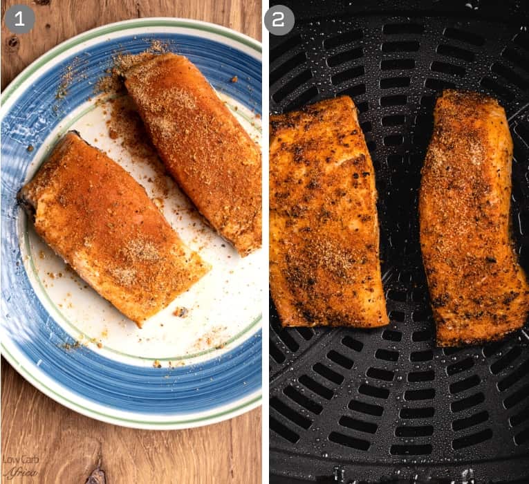 How to make air fryer salmon