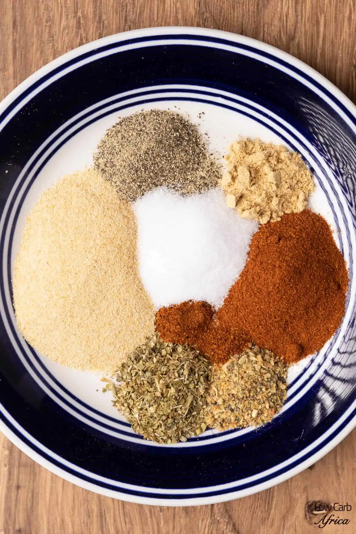 easy homemade fish seasoning spices on a plate