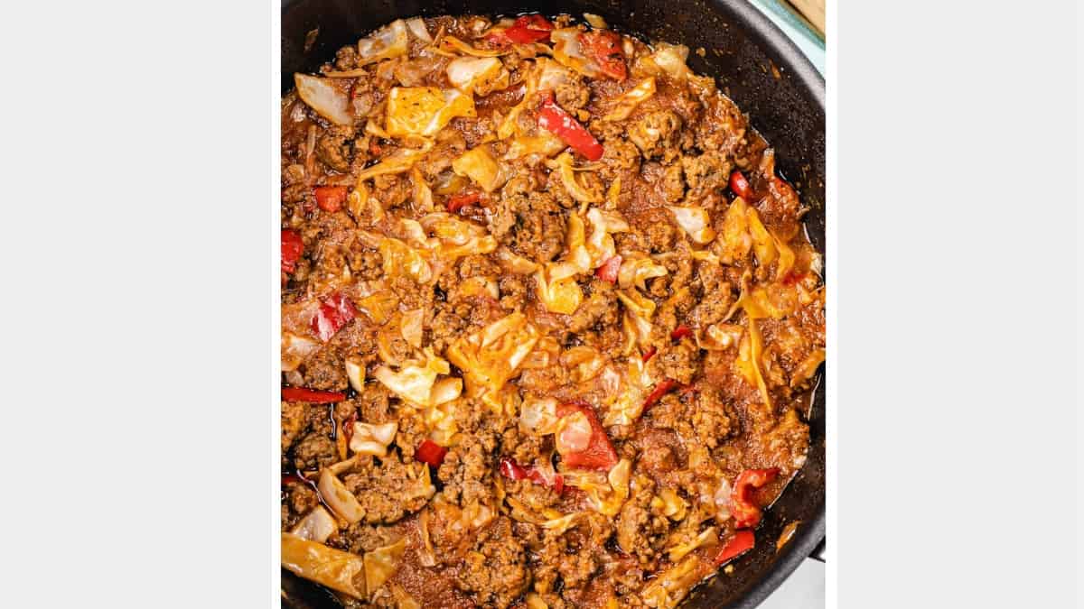 ground beef african cabbage stew