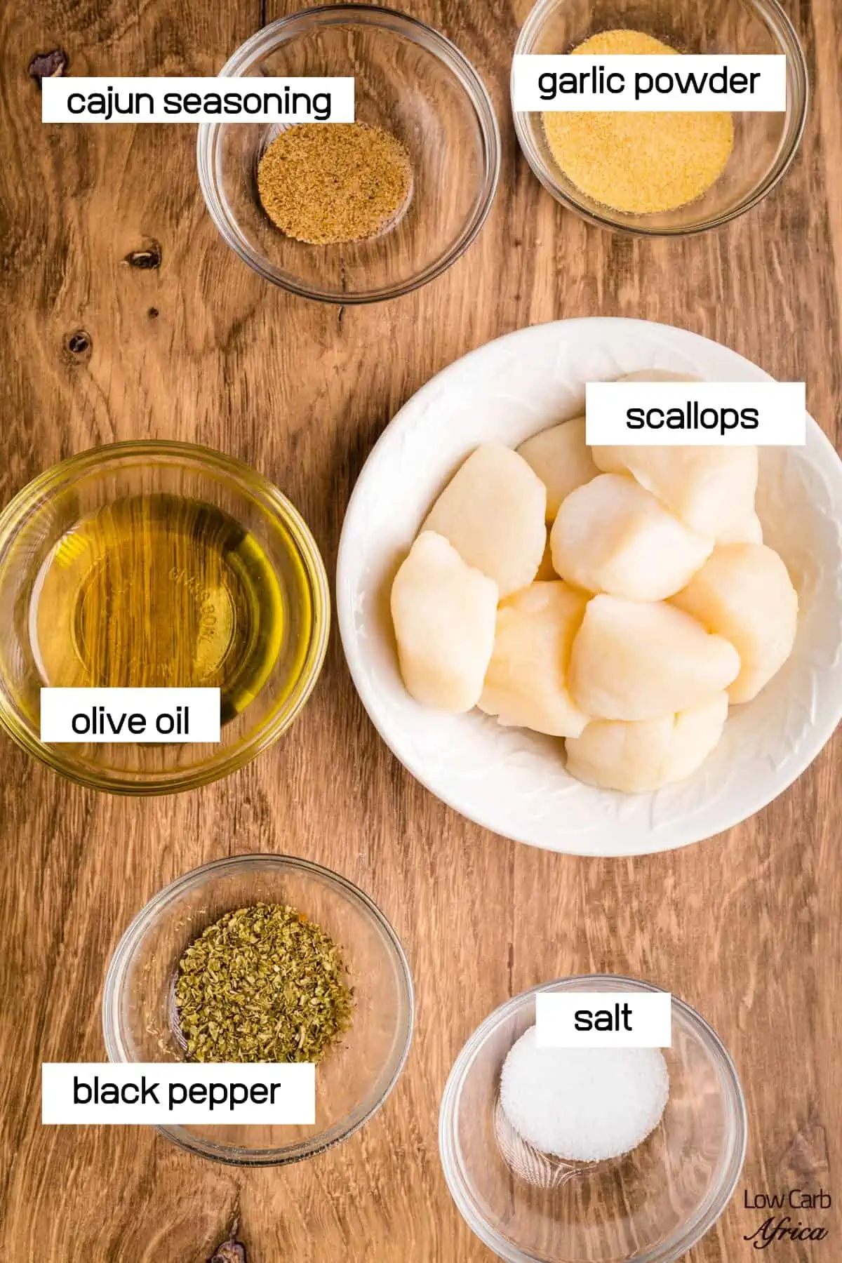ingredients to make scallops in air fryer