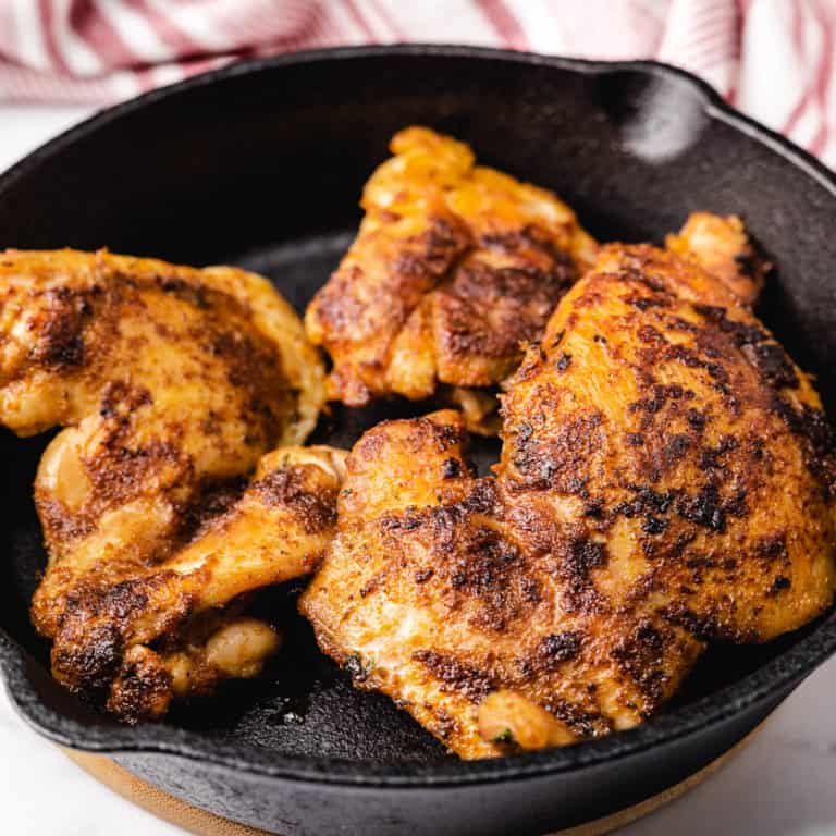 Pan Fried Chicken Thighs