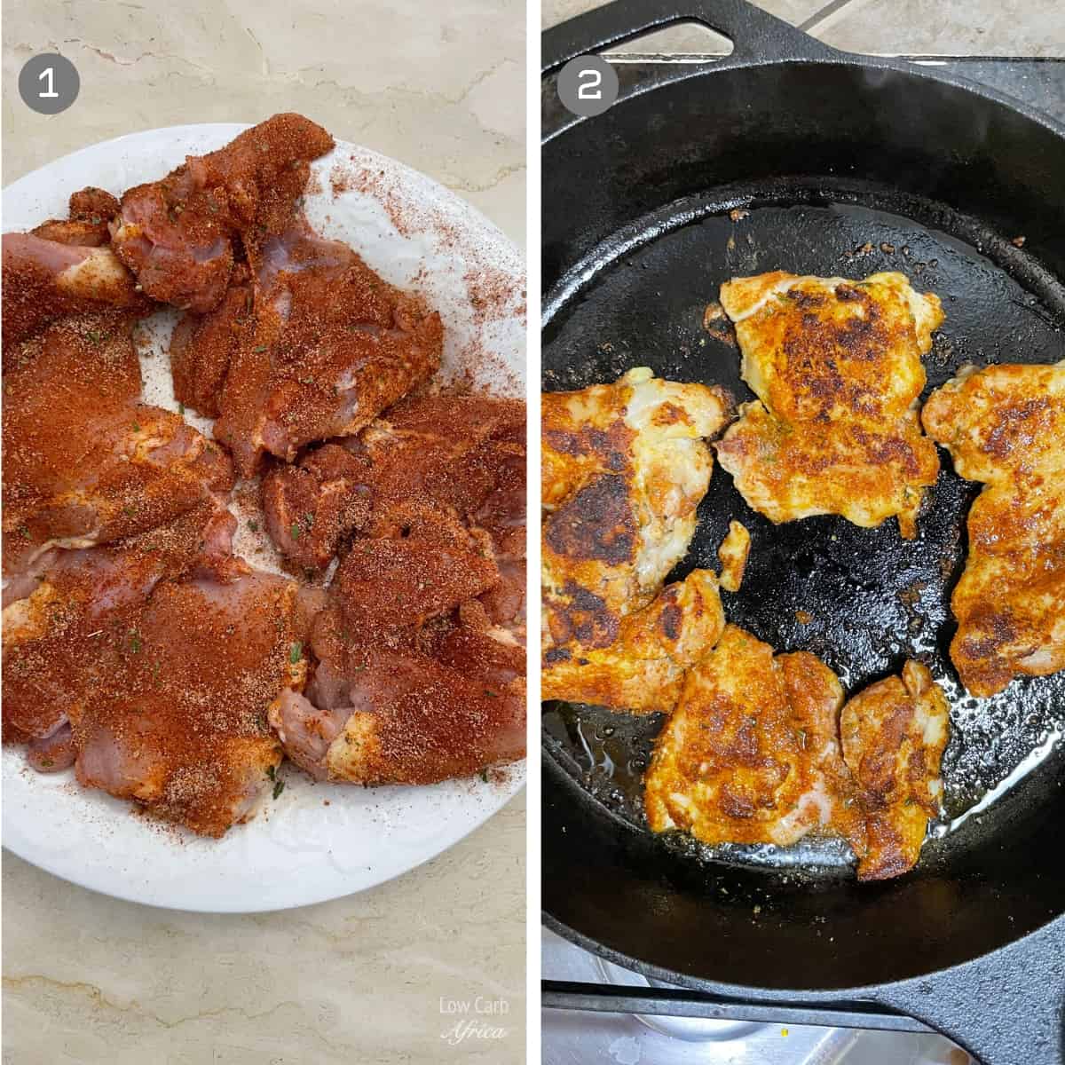 How to make fried chicken thighs