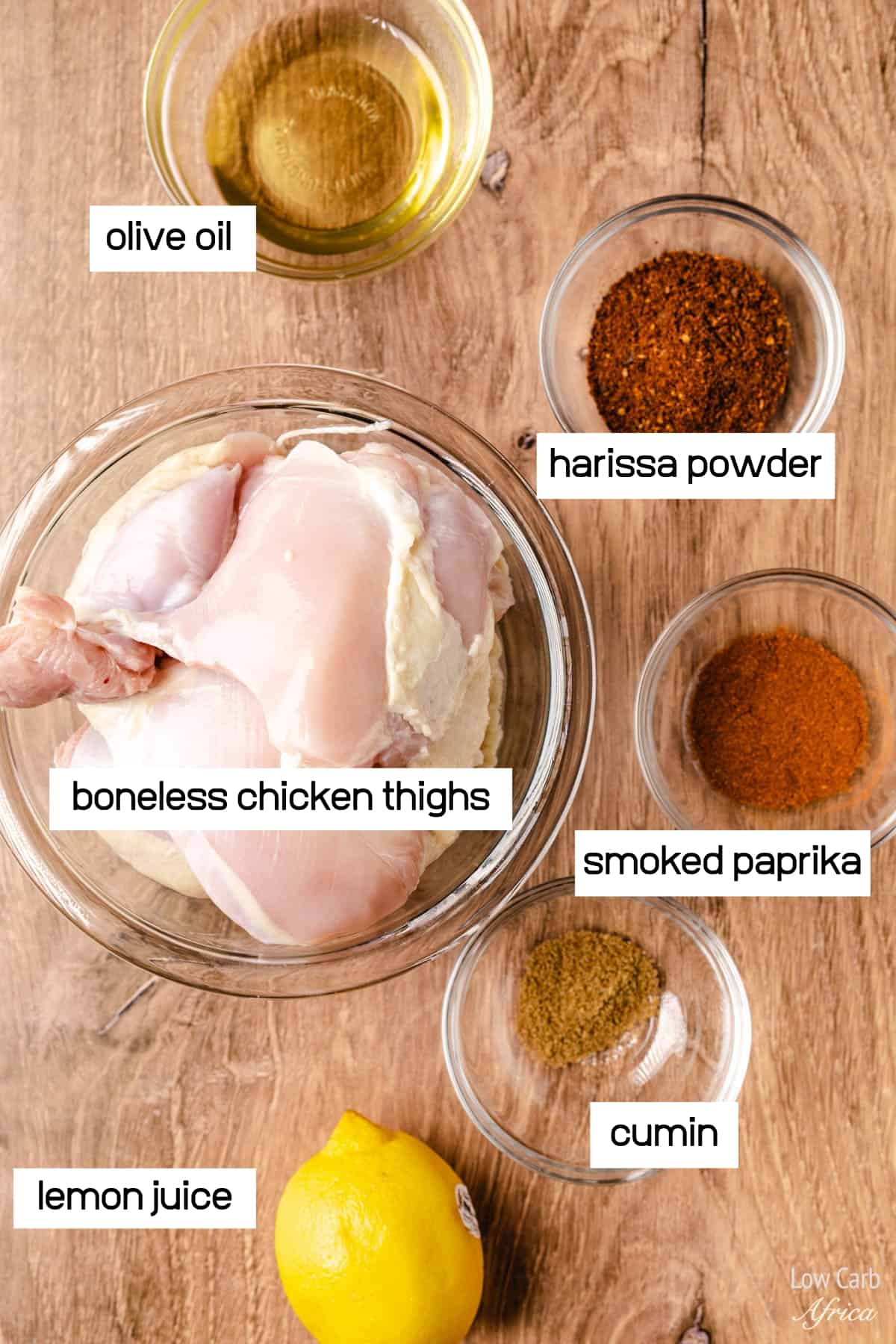 boneless chicken breast, harissa seasoning, spices