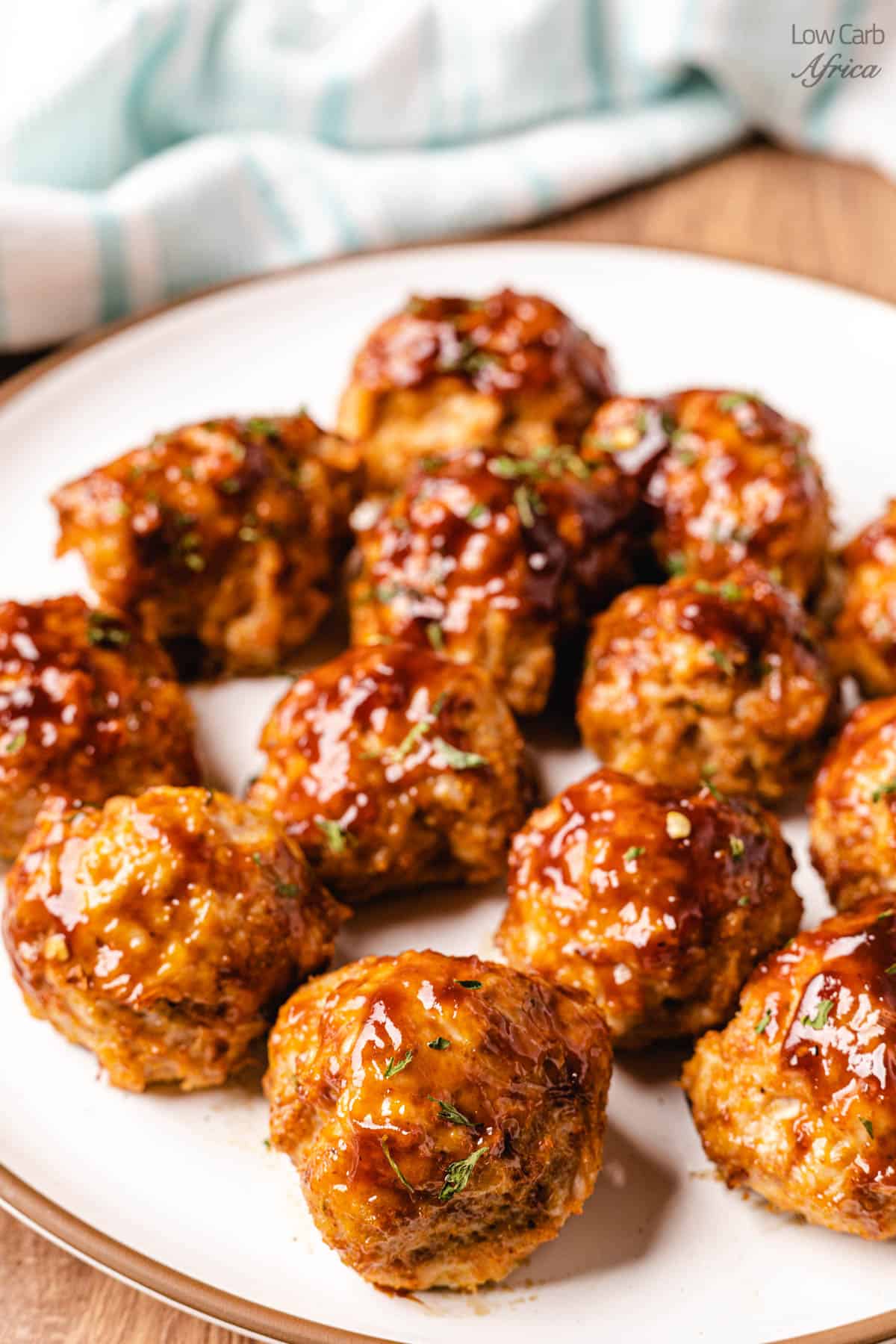 keto turkey meatballs ready to eat