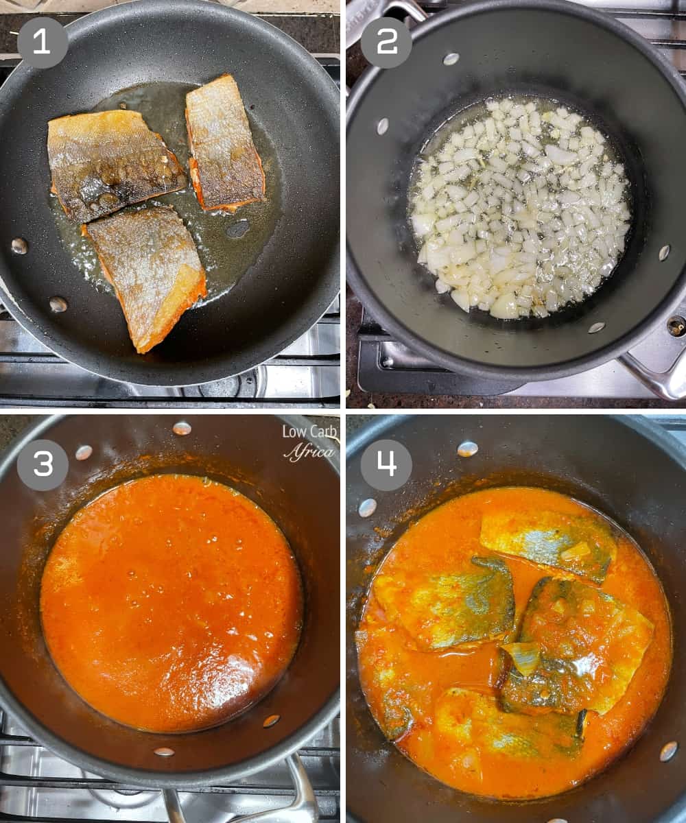 steps on making salmon stew