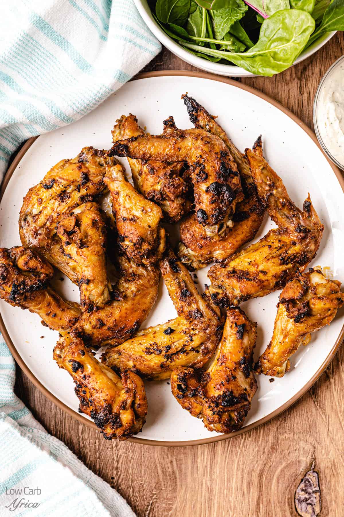 oven baked chicken wings ready to eat