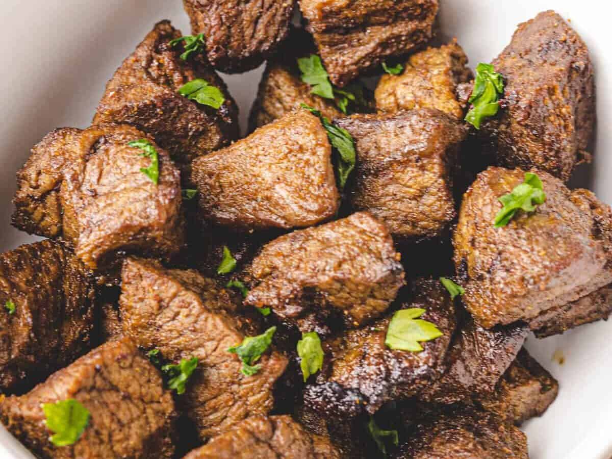 air fryer steak bites ready to eat