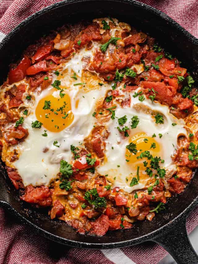 Shakshuka For One (North African Poached Eggs)