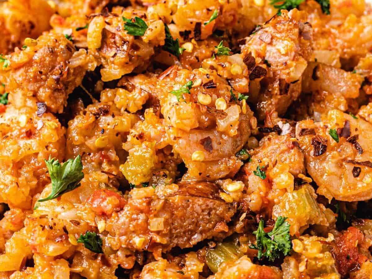 cauliflower jambalaya recipe with shirmp.