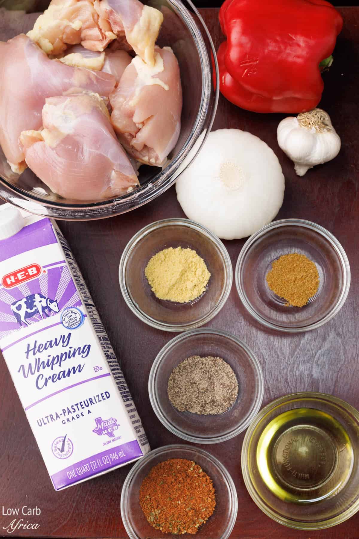 Keto chicken thigh ingredients
