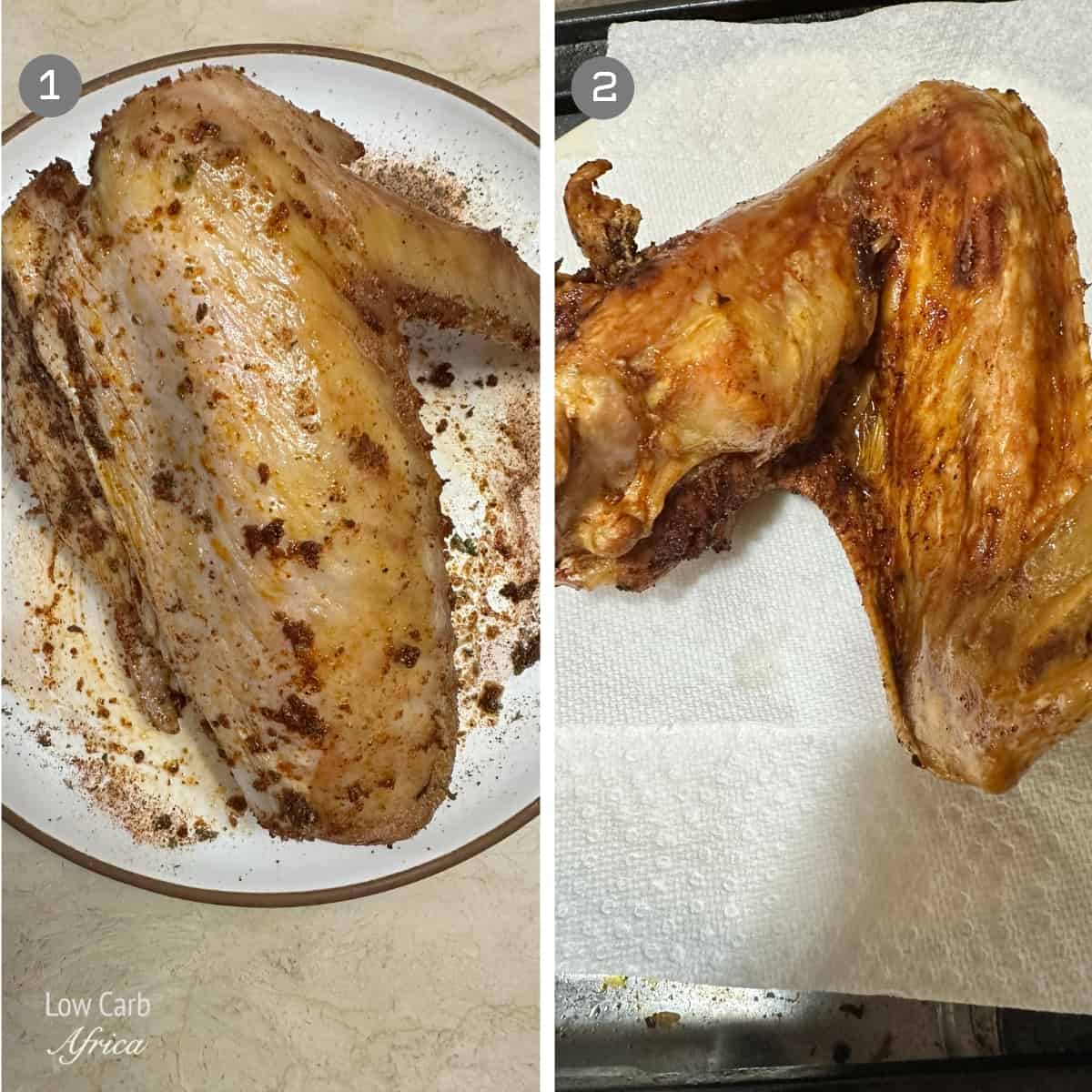 Steps on how to make Fried Turkey Wings