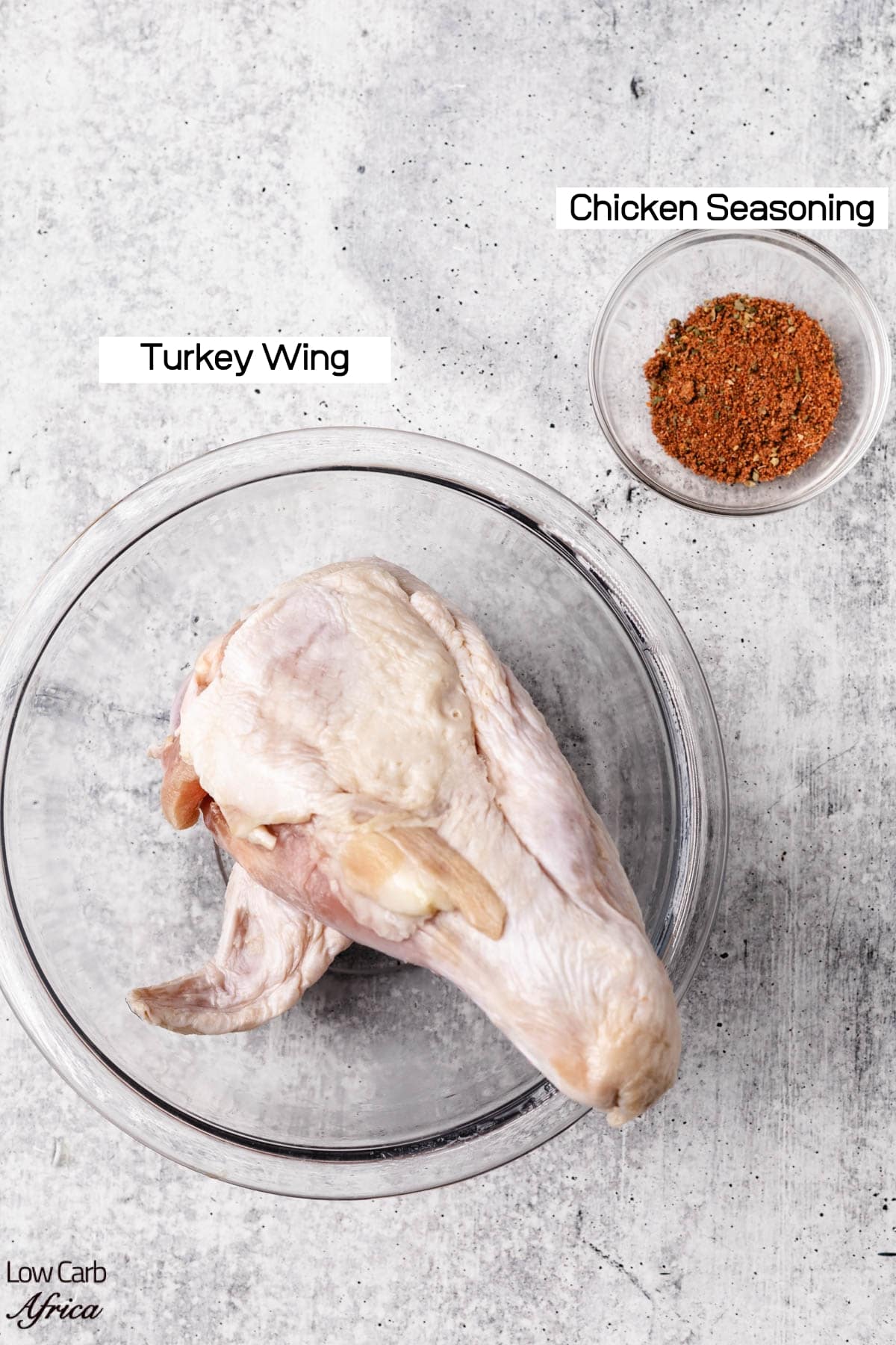 Fried Turkey Wings - ingredients