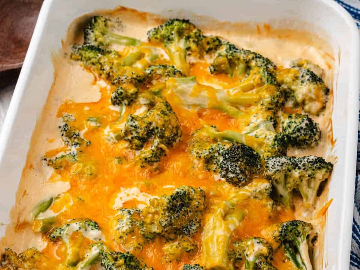Keto Broccoli casserole ready to eat