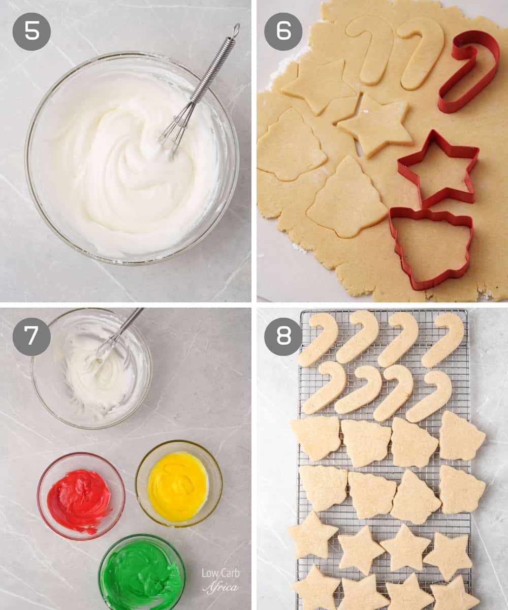 Steps how to make a Keto Christmas cookies