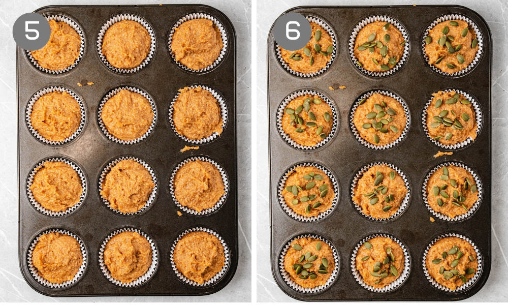Steps on how to make keto pumpkin muffin