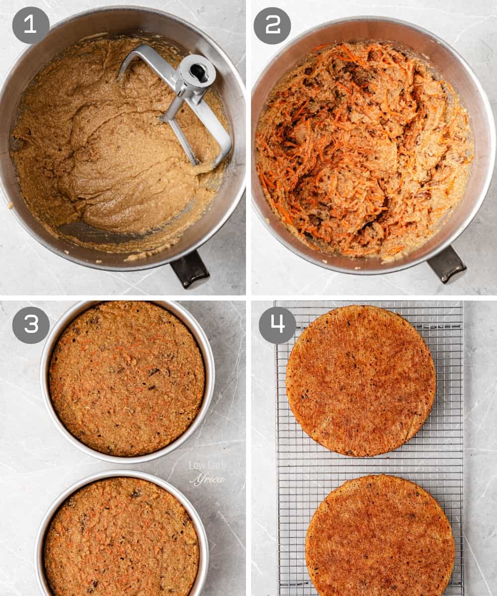 Steps how to make Keto Carrot Cake