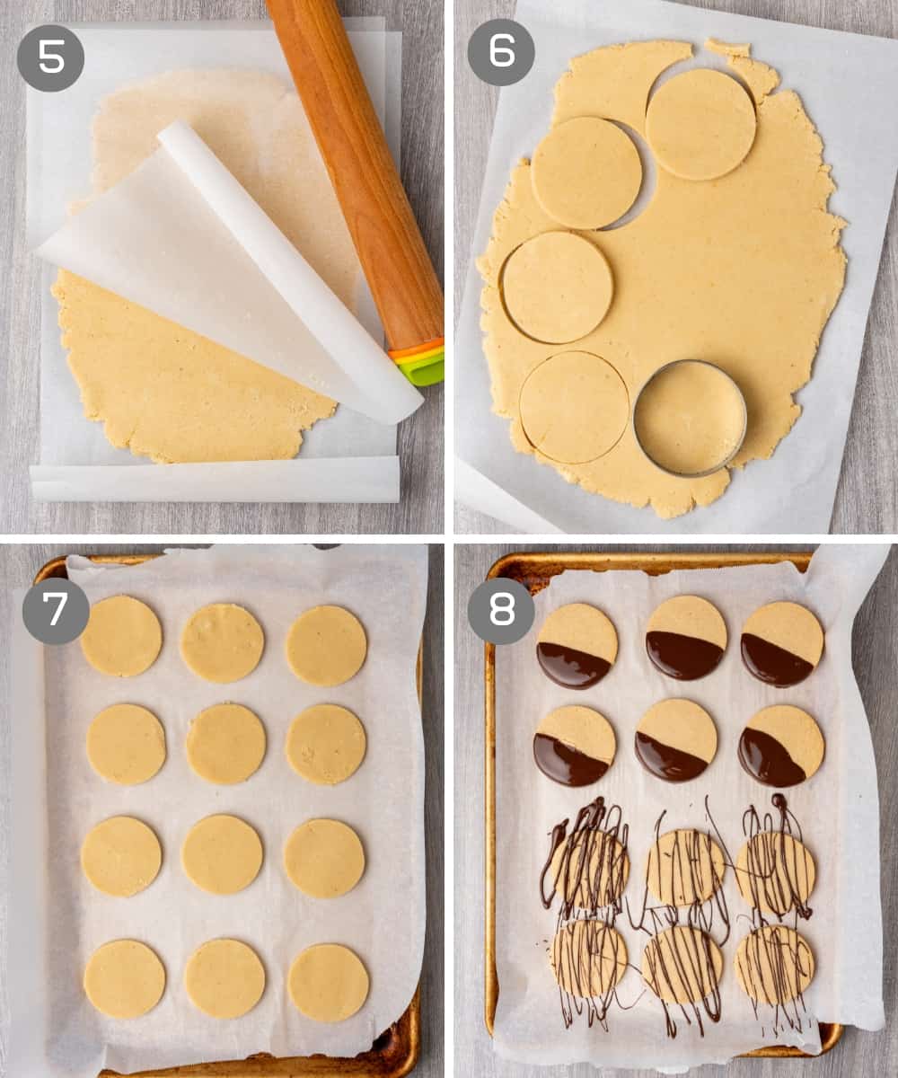 Steps how to make keto shortbread cookies