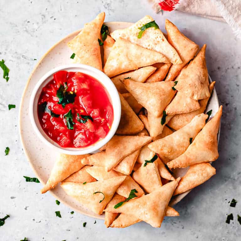 keto tortilla chips with a dip
