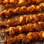 chicken suya on skewers