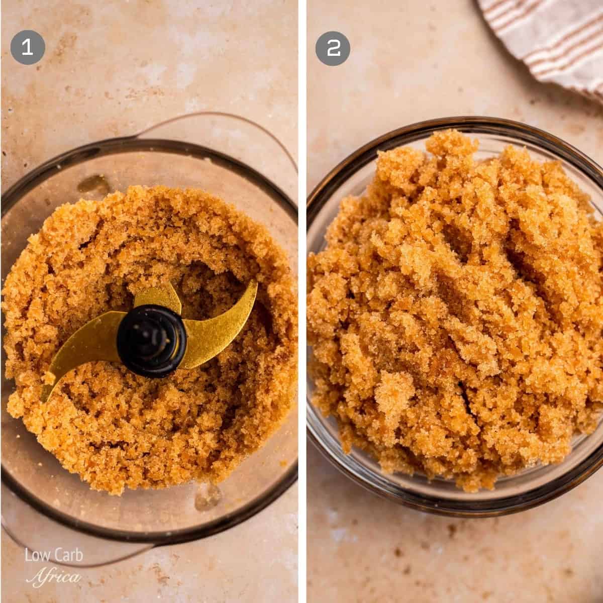 Steps on how to make a keto brown sugar