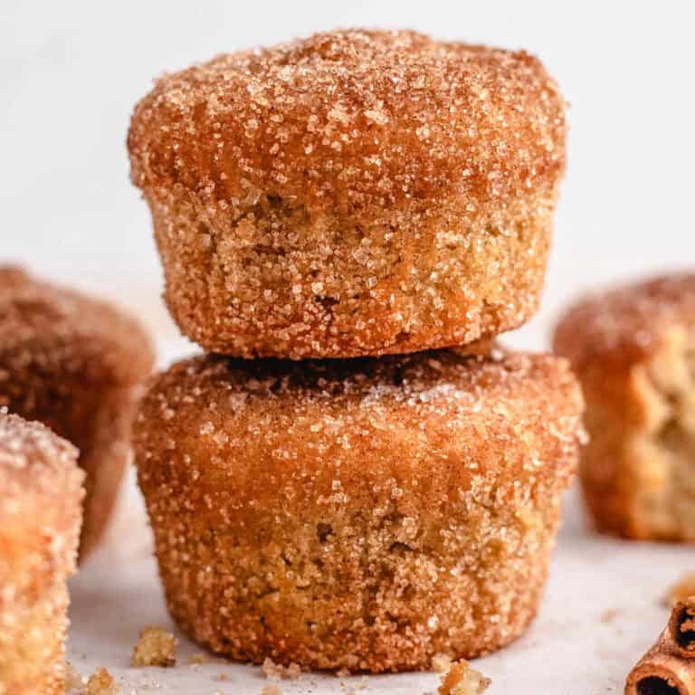 2 pcs fresh baked keto cinnamon muffins