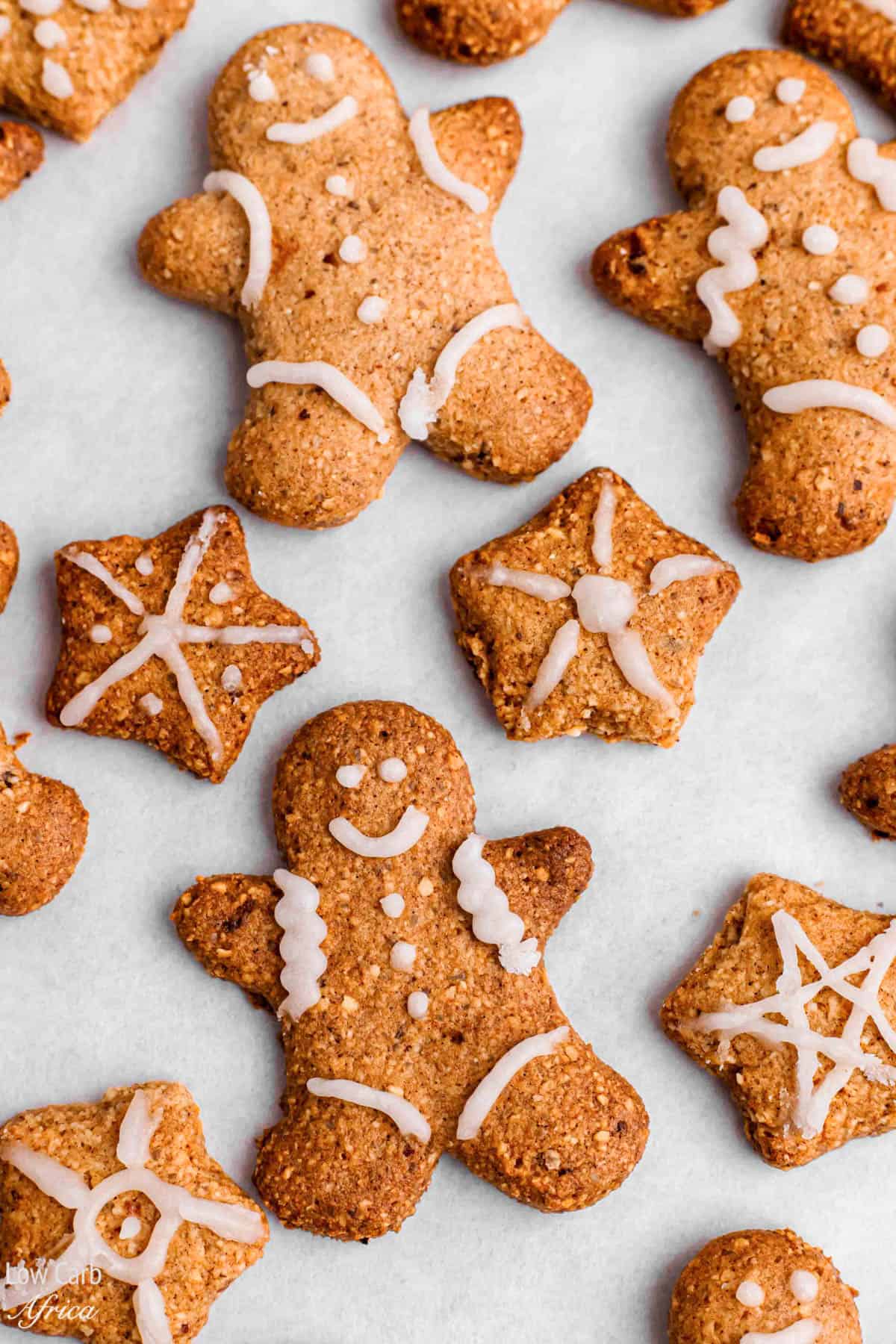 freshly baked keto gingerbread on a plate
