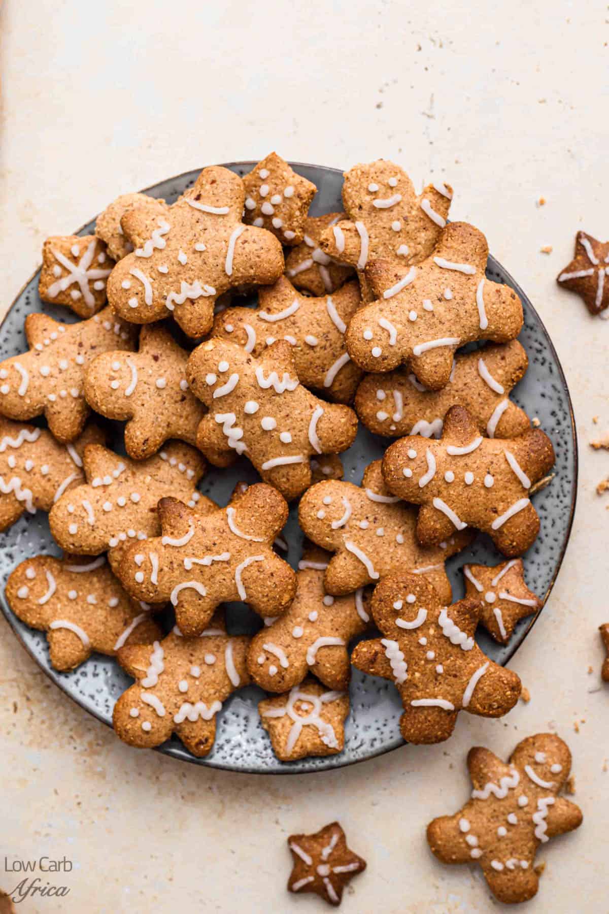 keto gingerbread on a plate