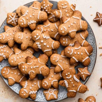 keto gingerbread on a plate