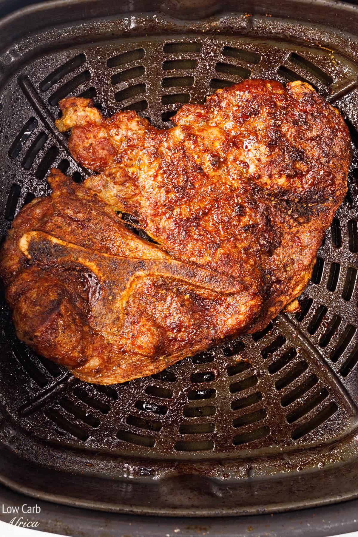 pork steak in an air fryer